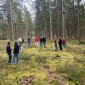 Gruppe im Wald